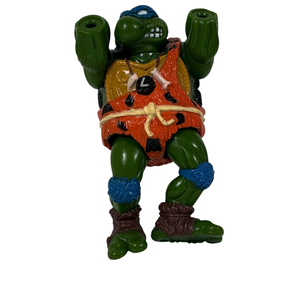 Playmates TMNT Cave-Turtle Leo Action Figure Unisex 4in Green missing hands 1992